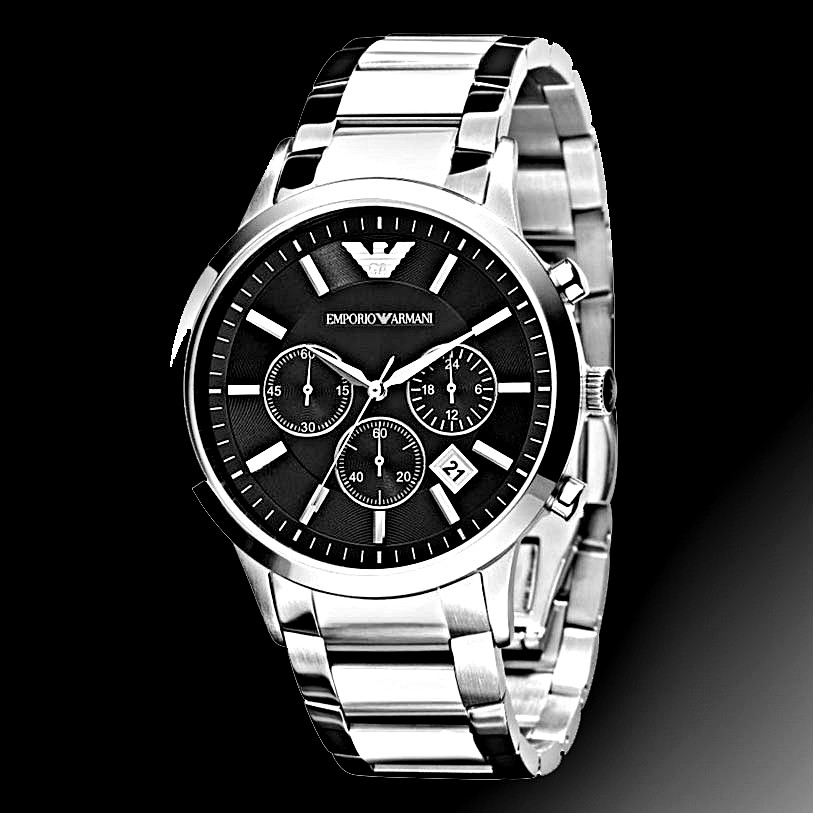 Emporio Armani AR2434 Mens Watch Edelstahl Chronograph Watch Brands ...